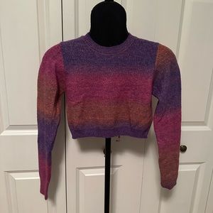 NWOT Dreamers by Debut Cropped Backless Sweater Size Small